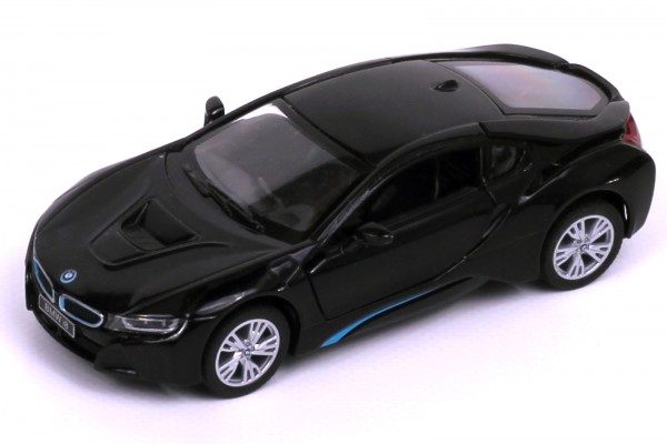 Rastar BMW i8 Elektroauto-Modell schwarz, Maßstab 1:43
